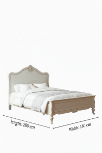 ⁦سرير السلطان الأبيض الكلاسيك⁩ - الصورة ⁦2⁩