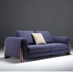 كنبة مودرن كحلي 3 مقاعد