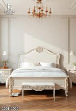 سرير السلطان الأبيض الكلاسيك