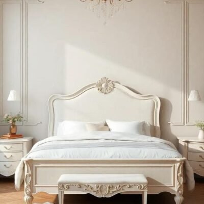 سرير السلطان الأبيض الكلاسيك