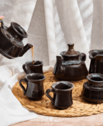 طقم شاي خزفي فاخر – براد قابل للبوتاجاز من Living