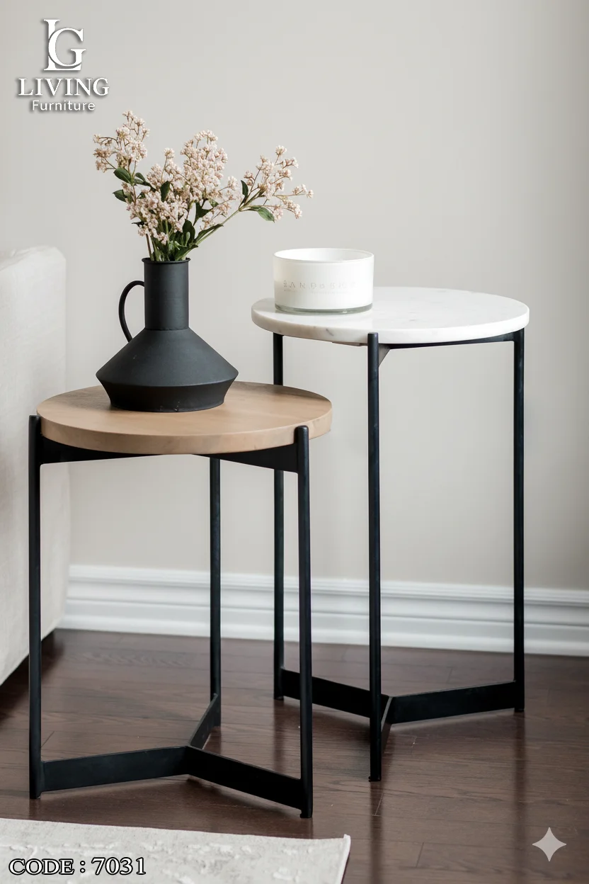 إيرا طقم طاولات جانبية مودرن من Living إيرا طقم طاولات جانبية مودرن من Living