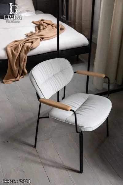 لونا كرسي مودرن أبيض من ليفينج