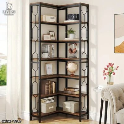 نيكسوس مكتبة زاوية مودرن من المعدن والخشب