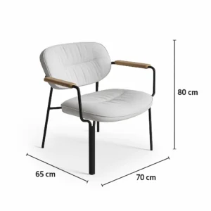 ⁦لونا كرسي مودرن أبيض من ليفينج⁩ - الصورة ⁦5⁩