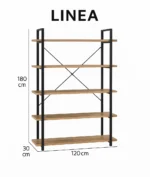 ⁦لينيا مكتبة أرفف مودرن من ليفينج⁩ - الصورة ⁦2⁩