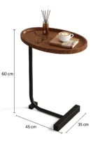 توري طاولة جانبية مودرن خشب طبيعي من Living - الصورة 2