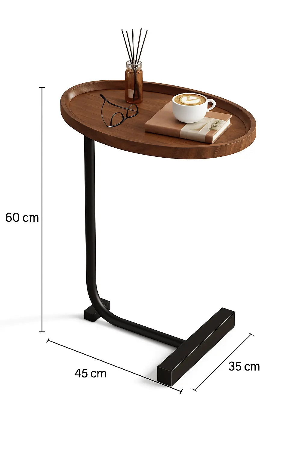 ChatGPT Image Oct 16, 2025, 04_23_49 PM توري طاولة جانبية مودرن خشب طبيعي من Living - الصورة 2