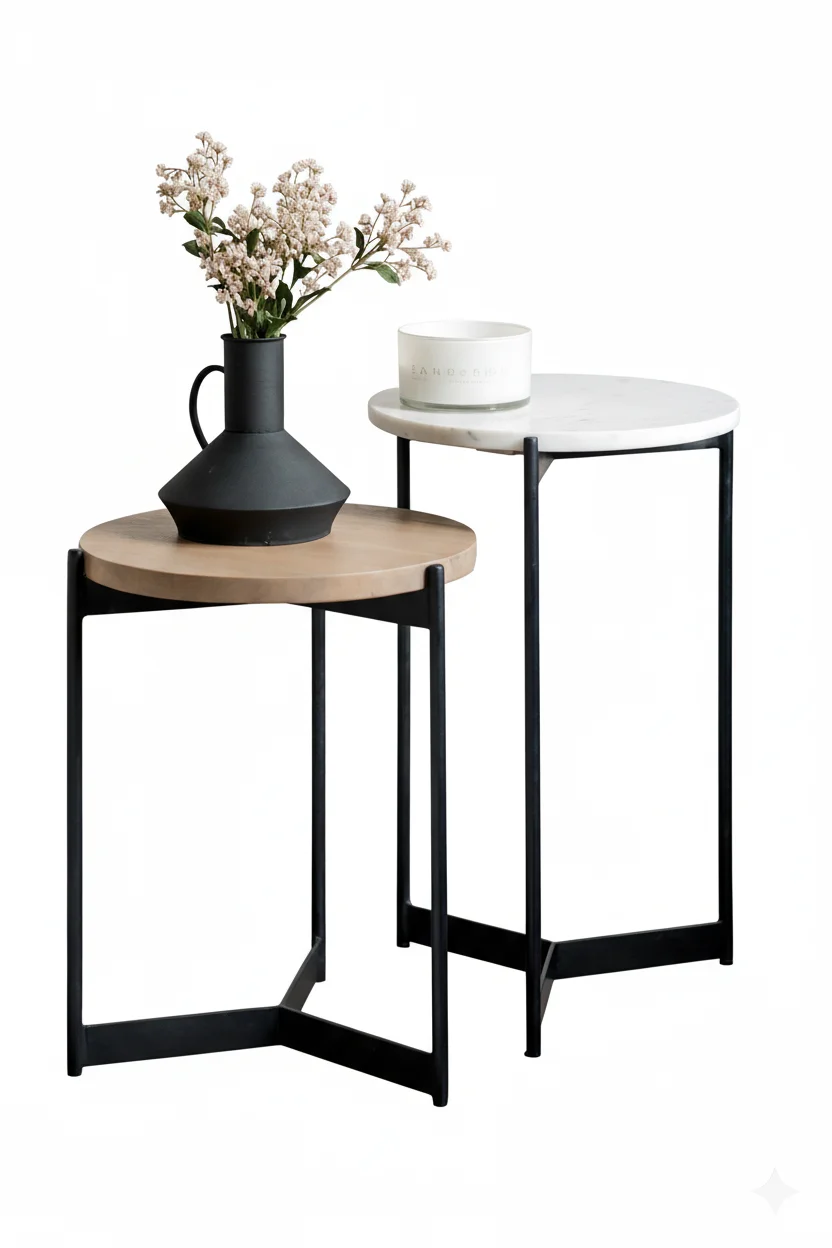 إيرا طقم طاولات جانبية مودرن من Living إيرا طقم طاولات جانبية مودرن من Living - الصورة 4