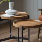 أوني طقم طاولات مودرن خشب طبيعي من Living - الصورة 3