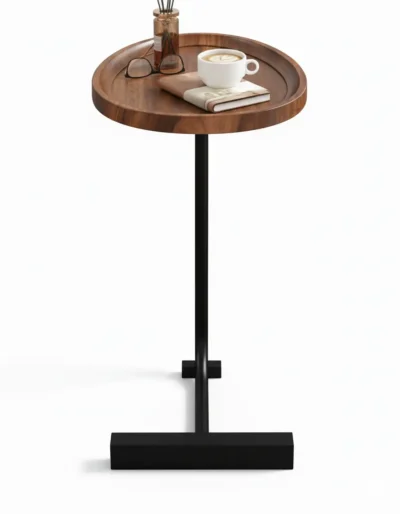 ⁦توري طاولة جانبية مودرن خشب طبيعي⁩ - الصورة ⁦3⁩