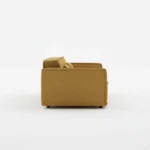 عنبر كنبة ليفينج ذهبية مودرن بتصميم هندسي فخم - الصورة 5