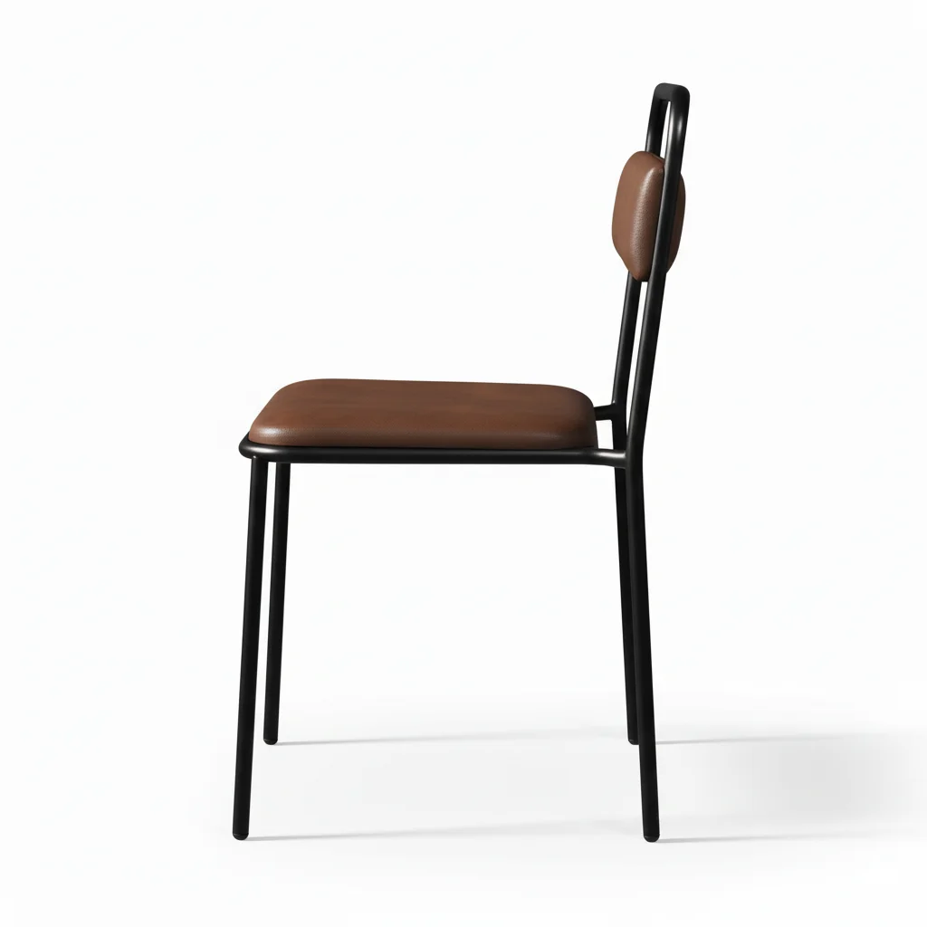 Generated Image September 28, 2025 - 1_29PM فيرتو كرسي معدني بني مودرن من ليفينج - الصورة 4