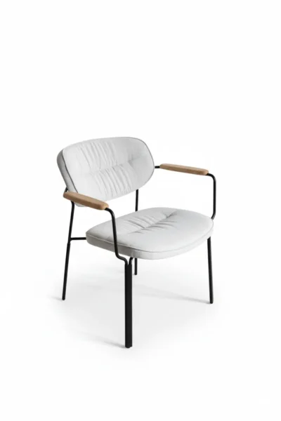 ⁦لونا كرسي مودرن أبيض من ليفينج⁩ - الصورة ⁦2⁩