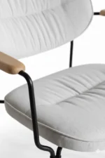 لونا كرسي مودرن أبيض من ليفينج - الصورة 3