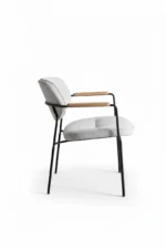 لونا كرسي مودرن أبيض من ليفينج - الصورة 4