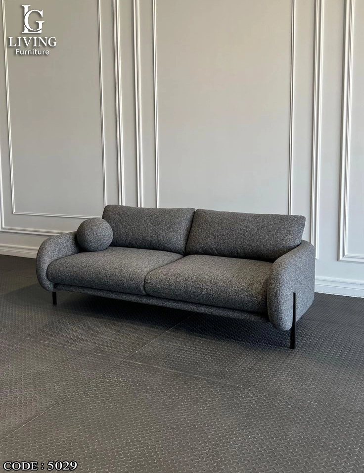 اورا كنبة رمادية مودرن بثلاثة مقاعد بتصميم أنيق اورا كنبة رمادية مودرن بثلاثة مقاعد بتصميم أنيق