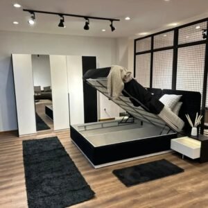 أفينا غرفة نوم ماستر مودرن أبيض وأسود من Living