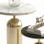 أورورا طقم طاولات مودرن رخام ذهبي من Living - الصورة 3