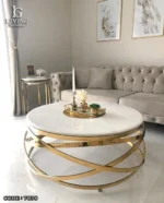 إلينا طاولة قهوة مودرن رخام أبيض من Living