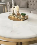 إلينا طاولة قهوة مودرن رخام أبيض من Living - الصورة 2