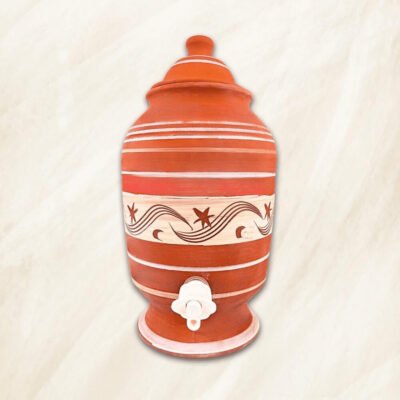 كولمن فخار أصفر 7 لتر – تبريد طبيعي أنيق