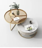 كليو طقم طاولات مودرن رخام وزجاج من Living - الصورة 4