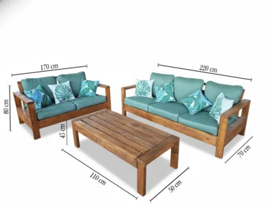 سافوي أثاث خارجي خشبي فاخر من LIVING