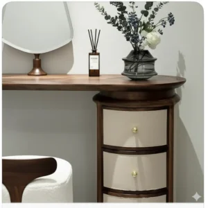 ريميا تسريحة بتصميم خشبي أنيق ومظهر راقٍ