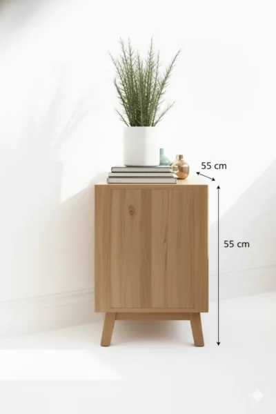 أرونا كومود جانبي بنقشة راتان وتصميم عصري