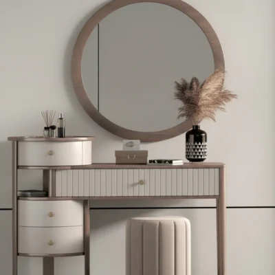 ڤـــاليـــنـا تسريحة مودرن بتفاصيل خشبية وأدراج انسيابية