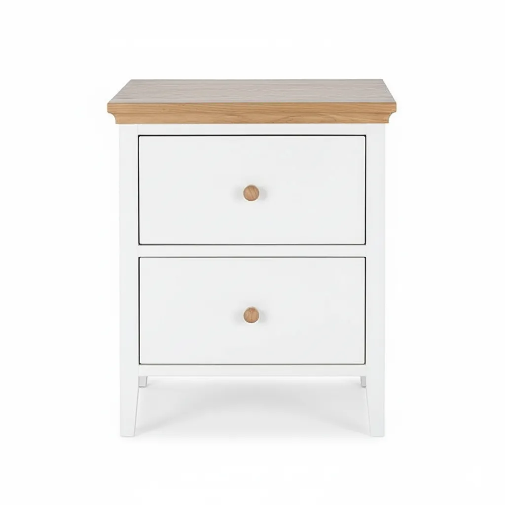 ألينــا كومود جانبي خشب طبيعي باللون الأبيض ألينــا كومود جانبي خشب طبيعي باللون الأبيض
