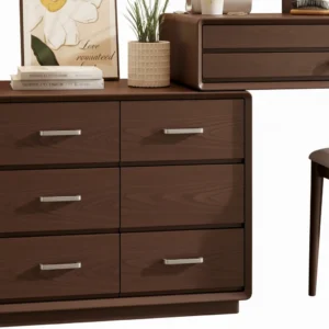 أورلا تسريحة خشبية متعددة الأدراج بتصميم عصري