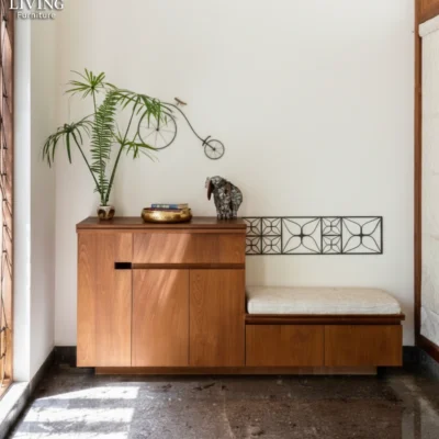 مونترو جزامة مودرن من الخشب الطبيعي بتصميم أنيق ومقعد مريح