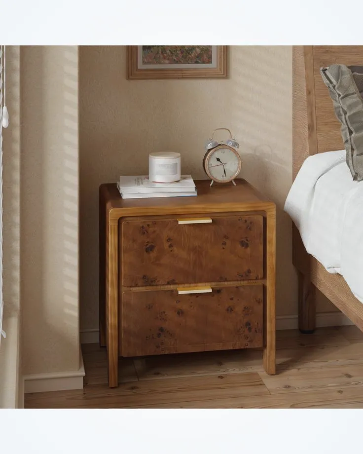 WhatsApp (12) أوريـــان كومود جانبي خشب طبيعي بتفاصيل فاخرة - الصورة 1