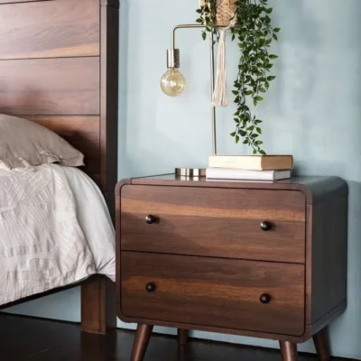 أرونا كومود جانبي بنقشة راتان وتصميم عصري