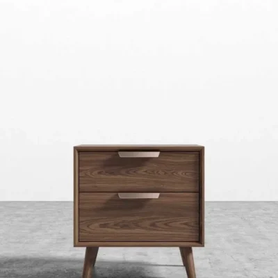 أوريون كومود جانبي خشب طبيعي مودرن