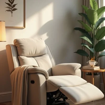 كرسي استرخاء ليو مودرن مريح بخامة فاخرة وميكانزم متحرك