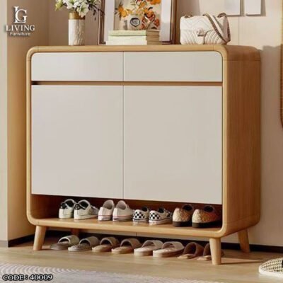 لين جزامة خشب مودرن بلونين أنيقين