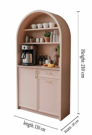 روزيّا ركن قهوة بيضاوي بلون الباستيل