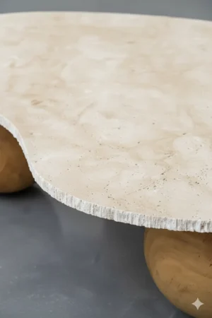 دوميرو طاولة قهوة عصرية دائرية