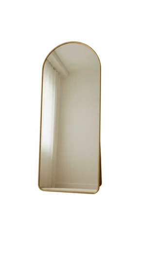 لاريتا مرايا أرضية بإطار ذهبي