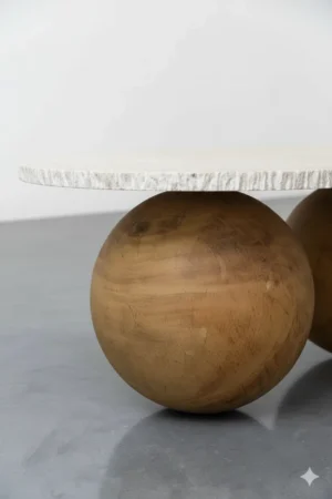 دوميرو طاولة قهوة عصرية دائرية