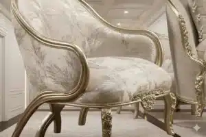 إمبريال صالون كلاسيك فاخر بتشطيبات ذهبية