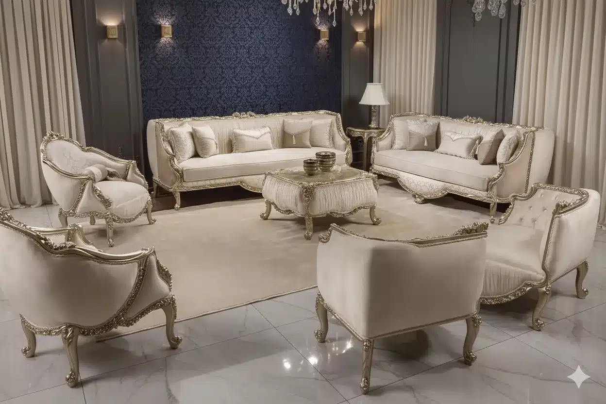 Generated (6) روياليس صالون كلاسيك ذهبي