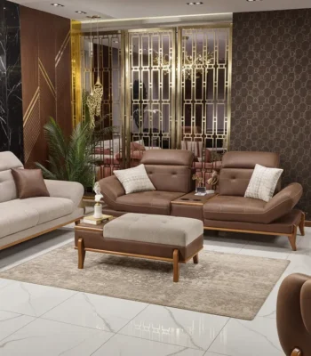 مونتارا انتريه مودرن بخامات جلد وقماش