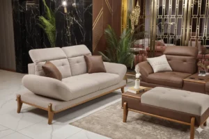 مونتارا انتريه مودرن بخامات جلد وقماش