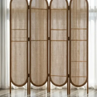 لاريسا برافان خشبي بخوص طبيعي مودرن