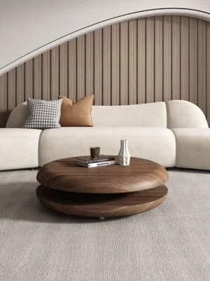 لوميرو طاولة قهوة عصرية بتصميم دائري