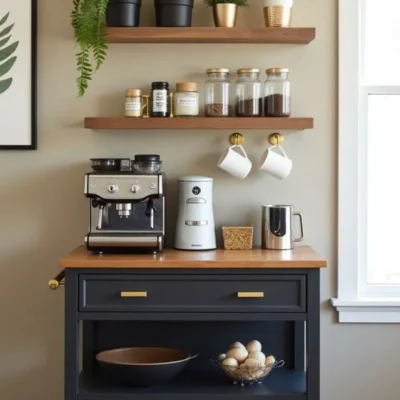 أورمالو ركن قهوة خشبي عَصري